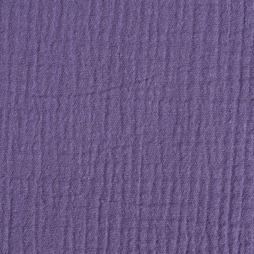 Musselin Double Gauze uni mauve lila